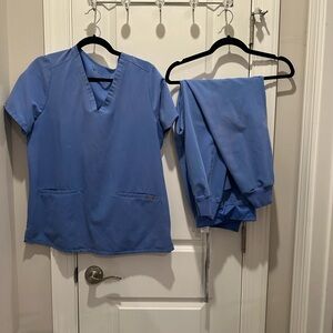 Figs Women's Scrub Set in Light Blue